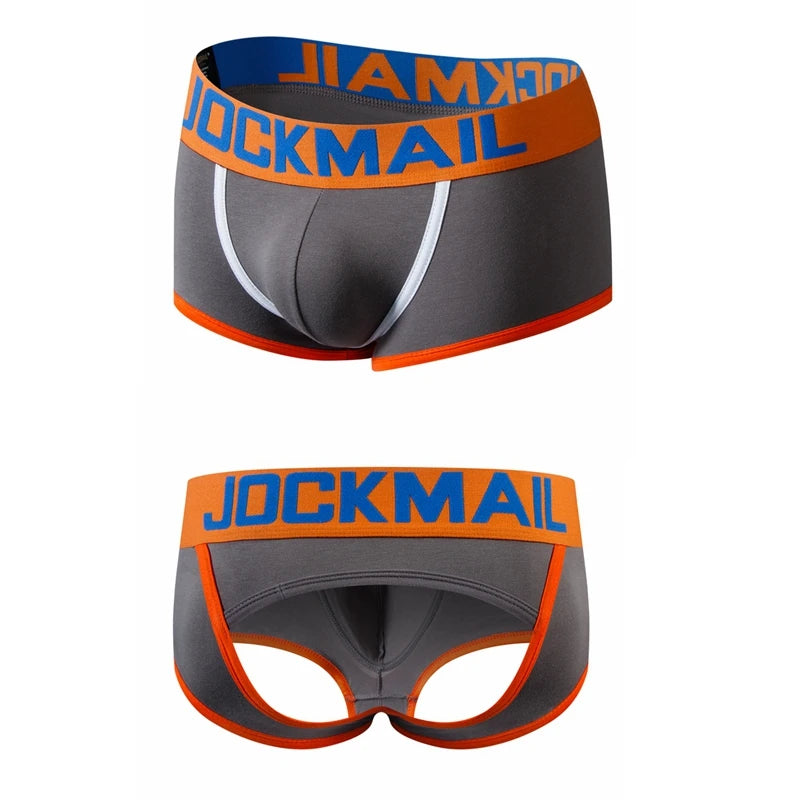 Sexy Men Underwear Boxer Briefs Men Thong G-strings Tanga Short Underpants Gay Male Underwear Open Backless Crotch Jockstraps