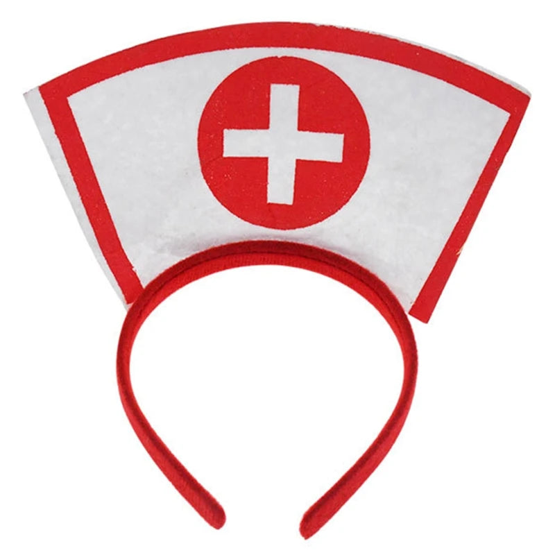 1set Halloween Costume Set Cosplay Nurse Headband Pen Stethoscope Thigh Chain Adult Fancy Costume Kit Halloween Accessories