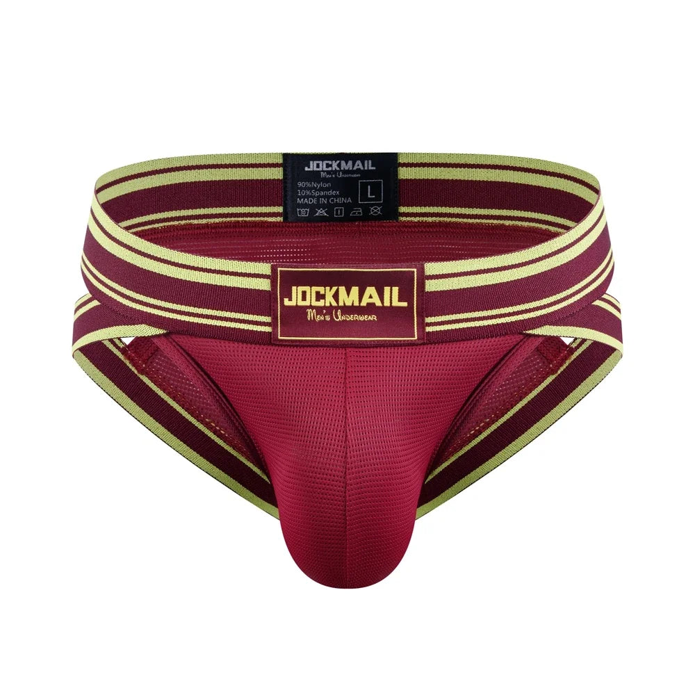 Jockmail Sexy Men Underpants Briefs Breathable Innerwear Man Underwear Bikini Brief Cuecas Slips Men's Jockstrap Gay Panties