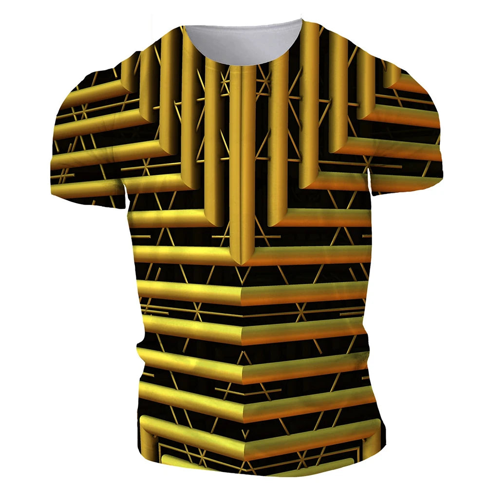 Fashion Art Creation Hipster 3D Printed T-shirt Vertigo Hypnosis Personality Fun Fashion Short Sleeve