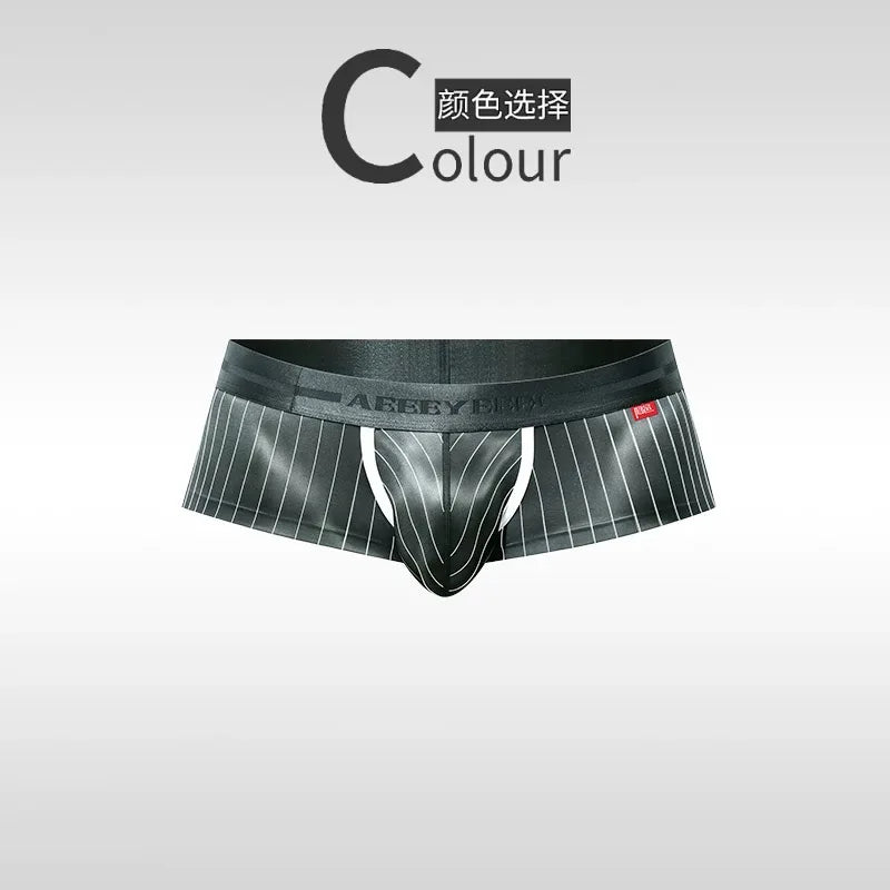 Men's Underwear Home Stripes Boxer Quick Dry Breathable Shorts Running Hiking Gym Yoga Sport Pants