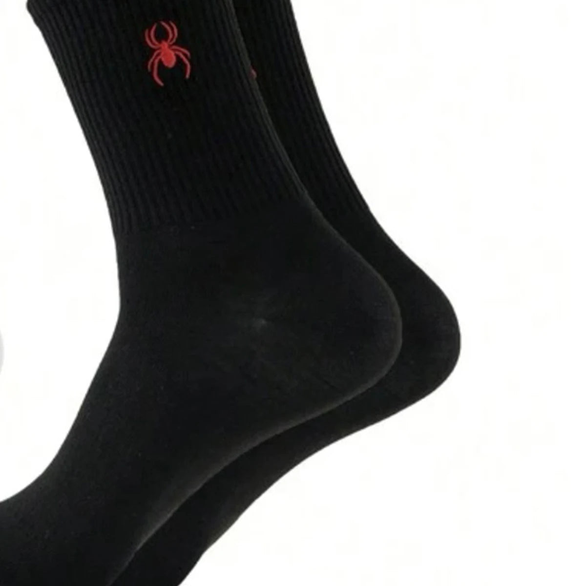 5/10/20 Pairs of Men's Crew Socks with Spider Pattern, Comfortable, Breathable, Moisture Wicking, Halloween