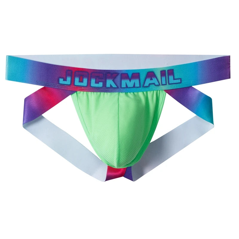 Sexy Jockstrap Men Underwear Brief Underpants Gay Men's Bikini Slip Men's Tanga String Thong Quick Dry Nylon Mesh Breathable