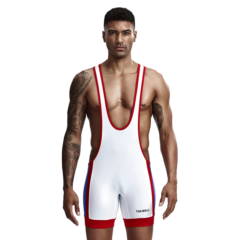Mens Undershirts Slim Bodysuit Shaper Wrestling Singlets Jumpsuits Sexy Underwear Bodywear Sports Bodybuilding Singlets Onesie