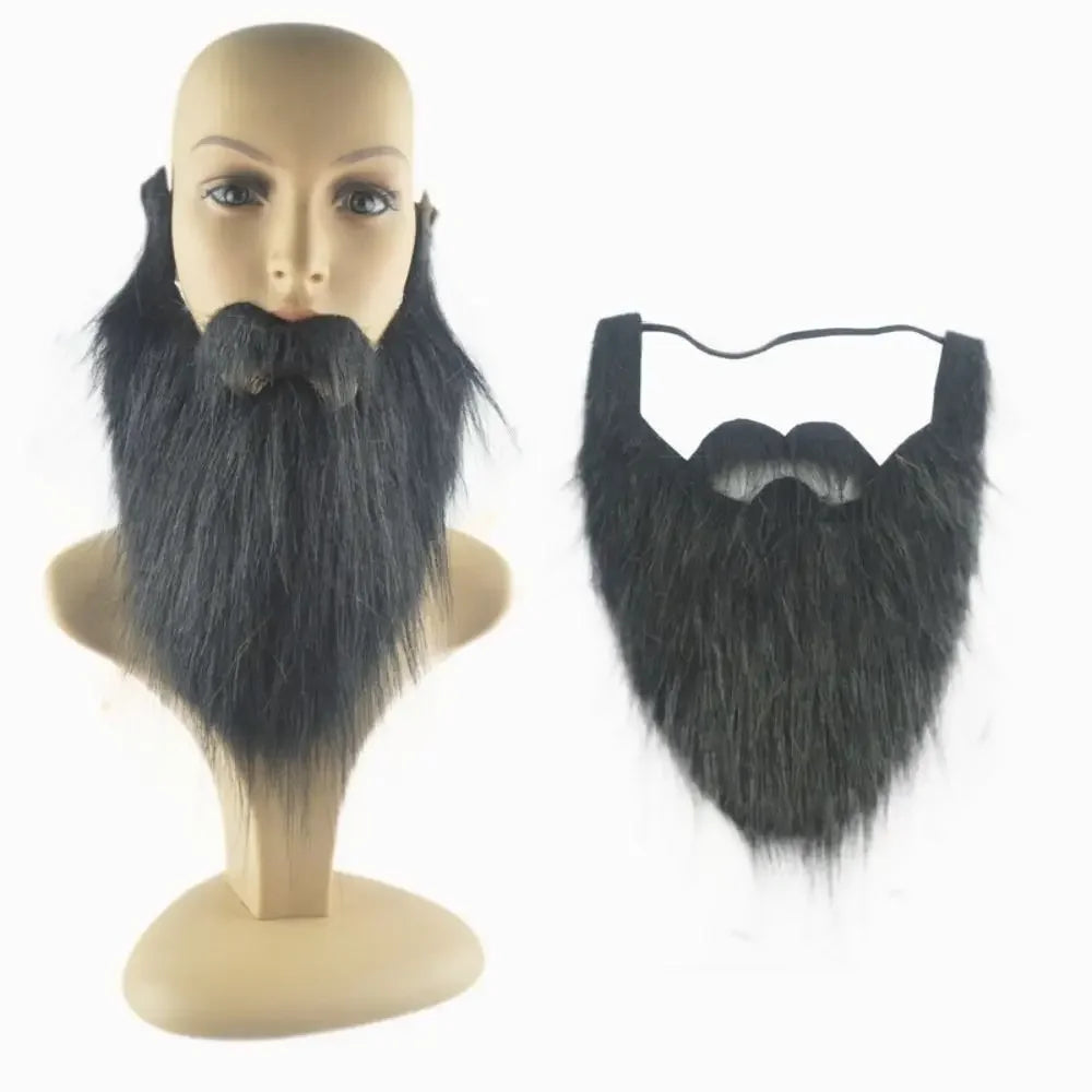 Artificial Beard Realistic Fake Beard Fake Beard Long Fluff Halloween Fake Mustache Handmade 30cm Halloween Costume DIY