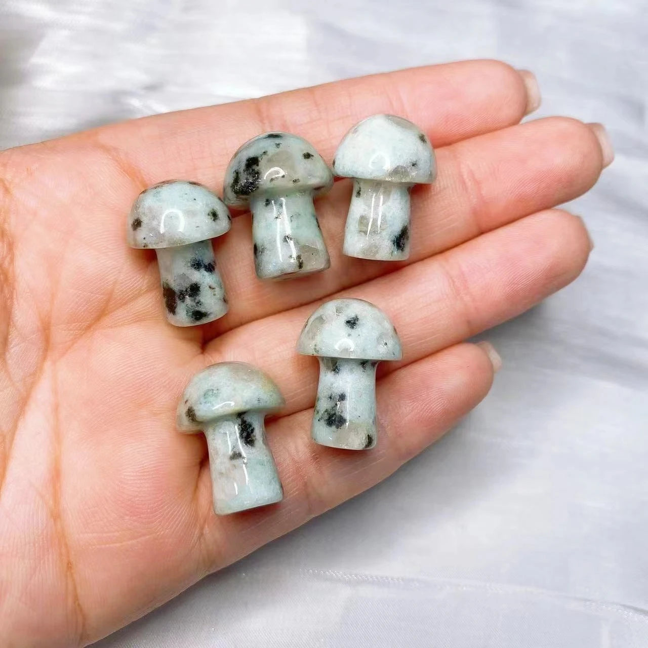 Mini Mushroom Carved Gemstone