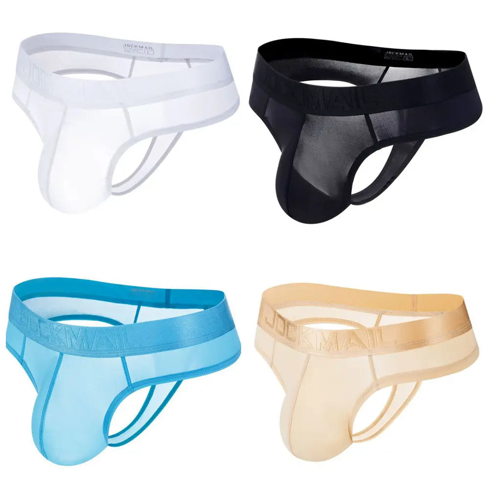 4PCS JOCKMAIL Ultra Thin Thongs