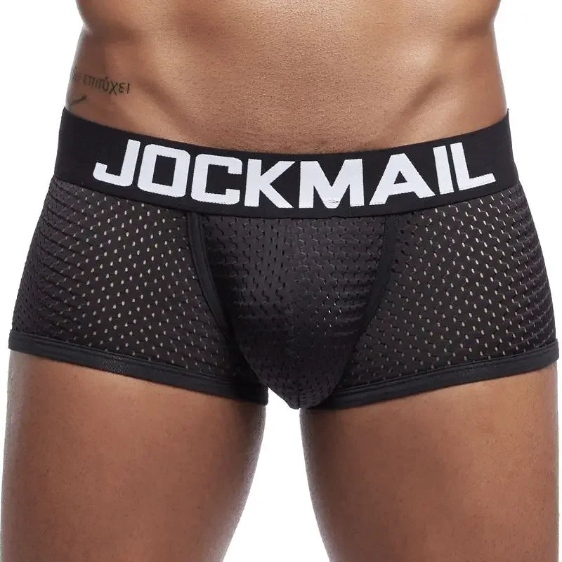 JOCKMAIL 4PCS/Lot boxer men Mesh Breathable boxershorts men Underwear Shorts panties men cuecas boxer underpants calzoncillos
