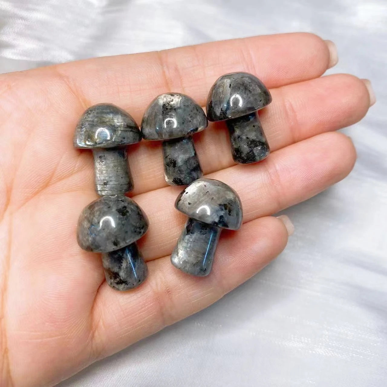 Mini Mushroom Carved Gemstone
