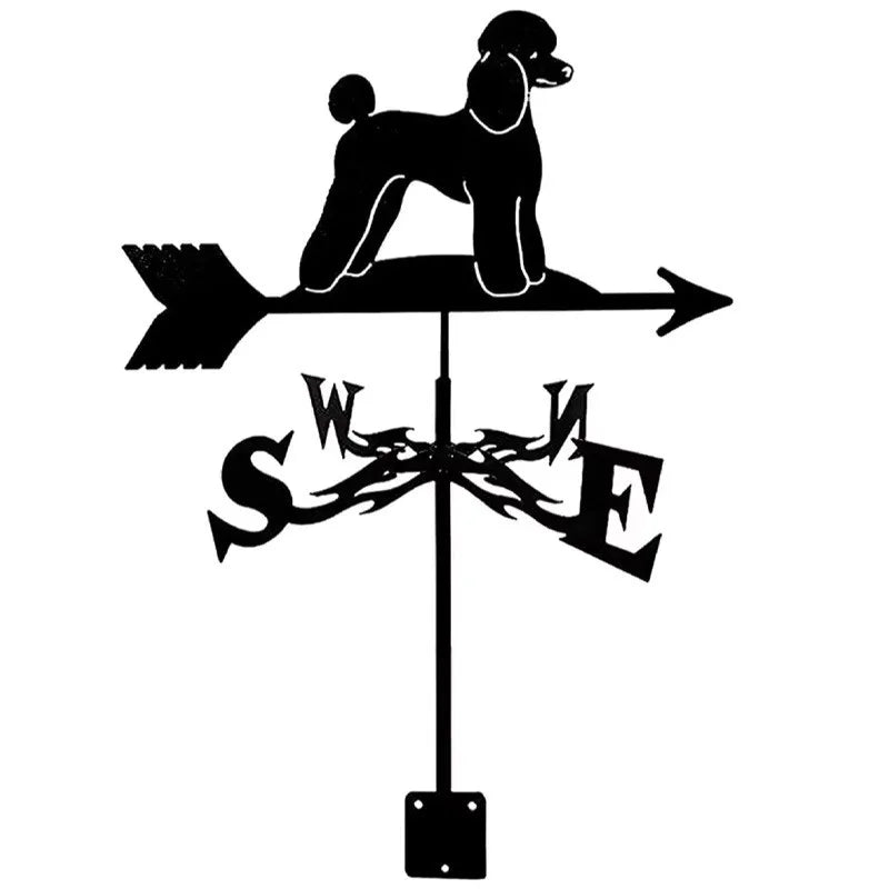 Metal Weathervane,Witch Iron Weather Vane,Sea Rover Wind Direction Indicator Garden Decoration Outdoor Roof Decoration Gardening