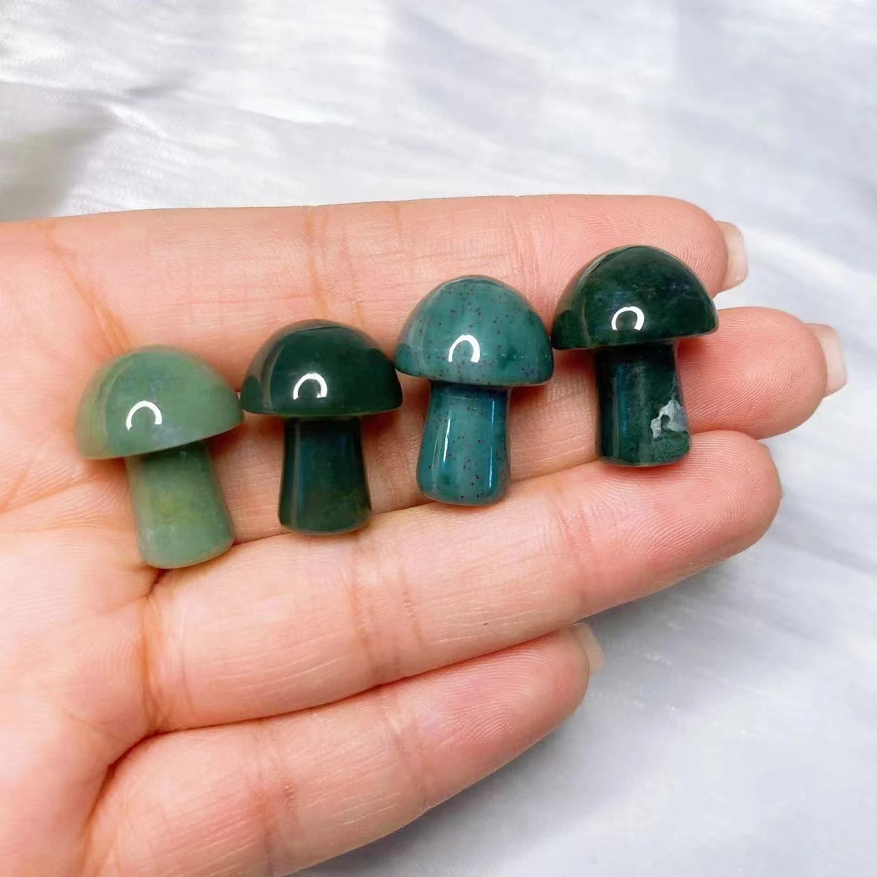 Mini Mushroom Carved Gemstone