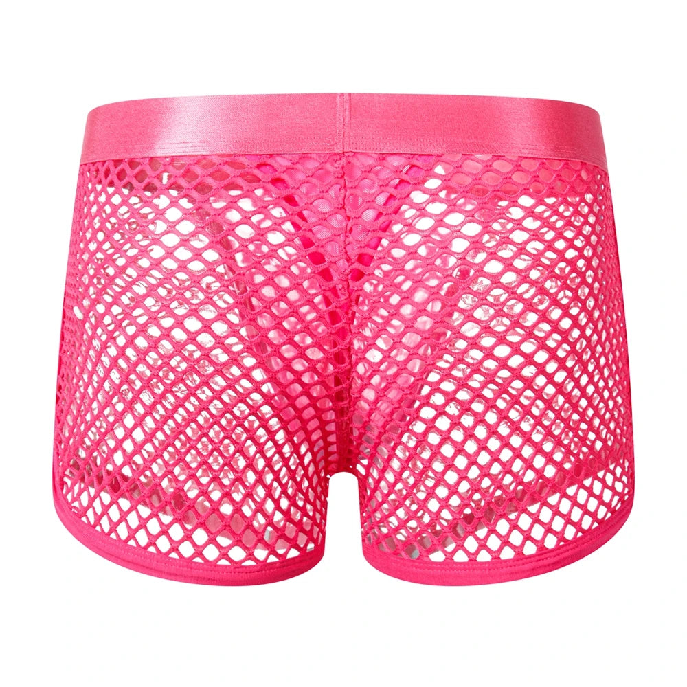Men Underwear Boxer Thong 2 in 1 Lined with Thong Jockstrap Home Shorts Boxer Man Panties Sexy Soft Sport Short Boxer Mesh