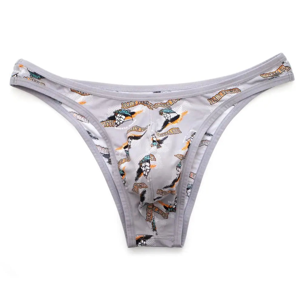 BRAVE PERSON Sexy Men Underwear Briefs Nylon Print Underpants Male Panties Sexy Bikini Briefs for Man New Arrival