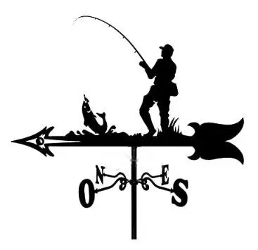 Metal Weathervane,Witch Iron Weather Vane,Sea Rover Wind Direction Indicator Garden Decoration Outdoor Roof Decoration Gardening