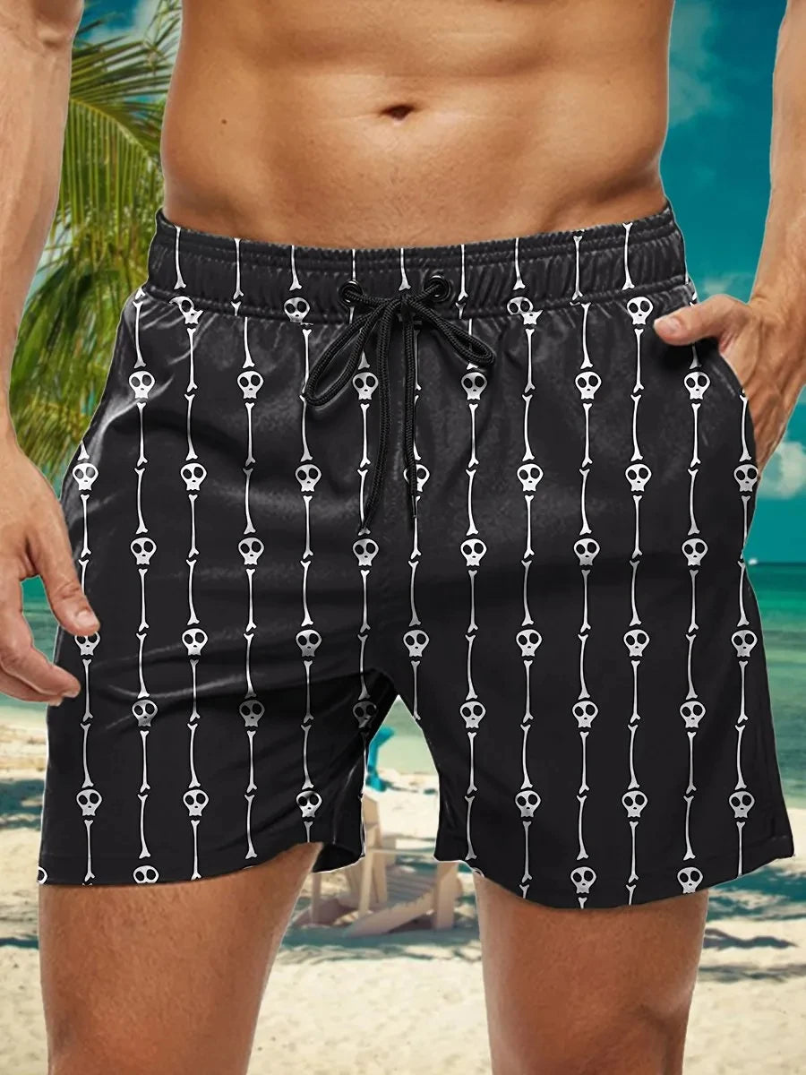 Men's Hawaiian Swim Trunks 3D Floral Print Beach Shorts Quick Dry Outdoor Leisure Sports Shorts Swimwear Fashion Men's Shorts