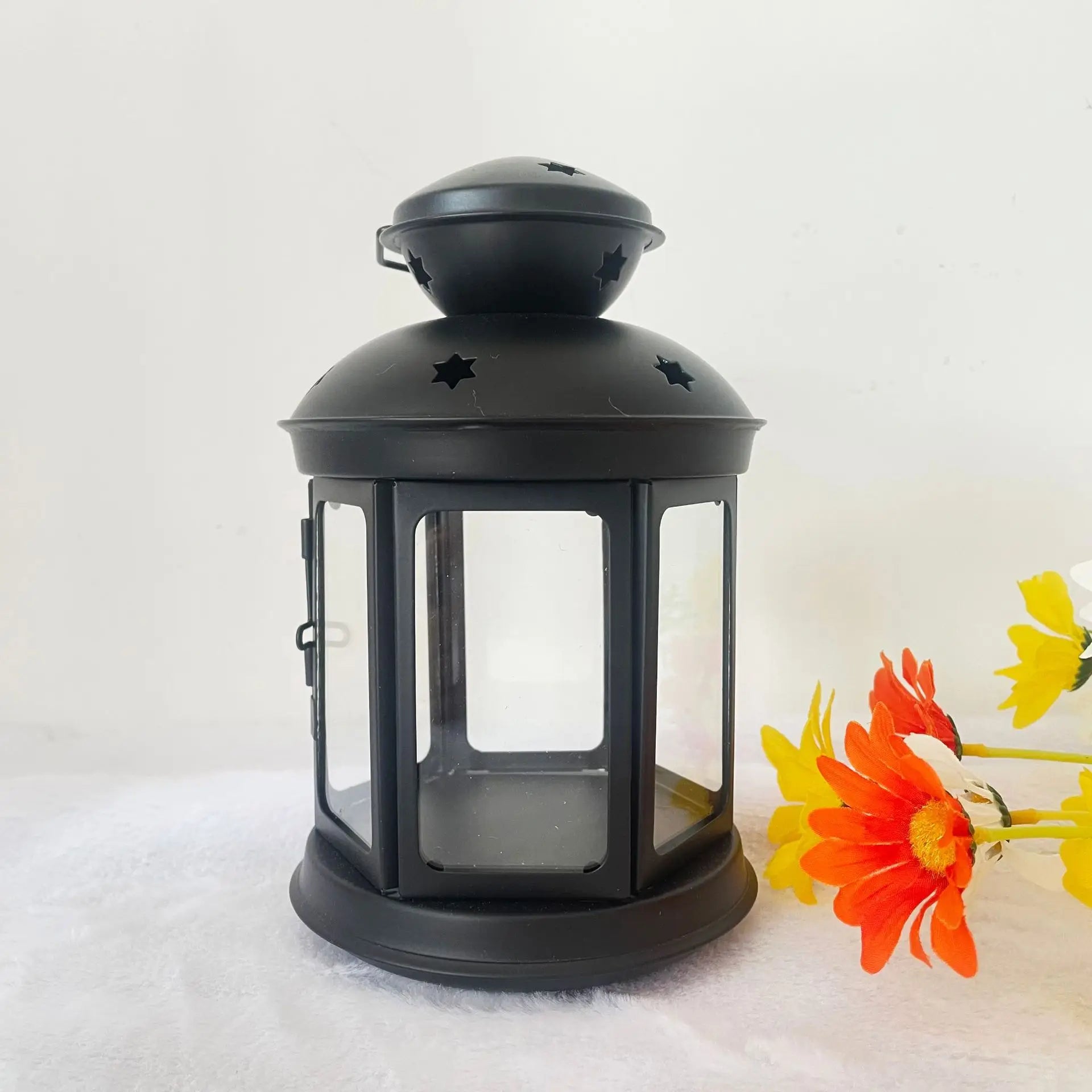 Black Colonial Candle Lamp