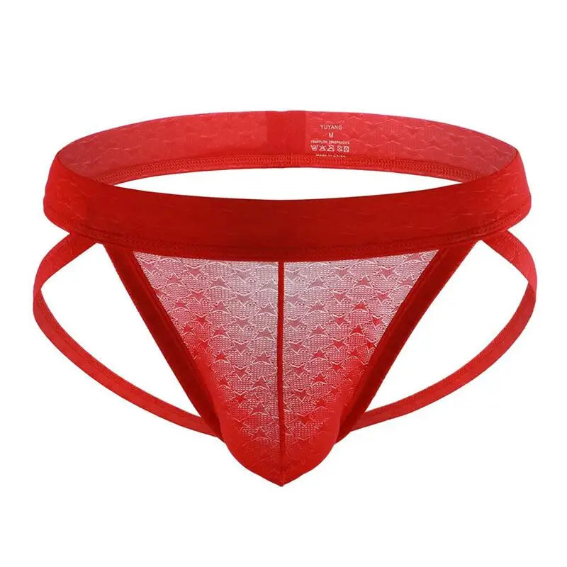 Sexy Men Underpants Thong Man Men's Thong And G String Jockstrap Men's Comfort U Convex Design Smooth Long Bulge Pouch Shorts