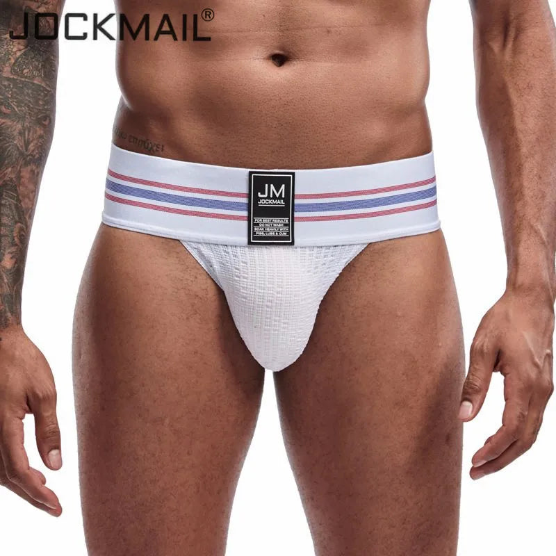 Men's JOCKMAIL JM364 - Old School Brief White