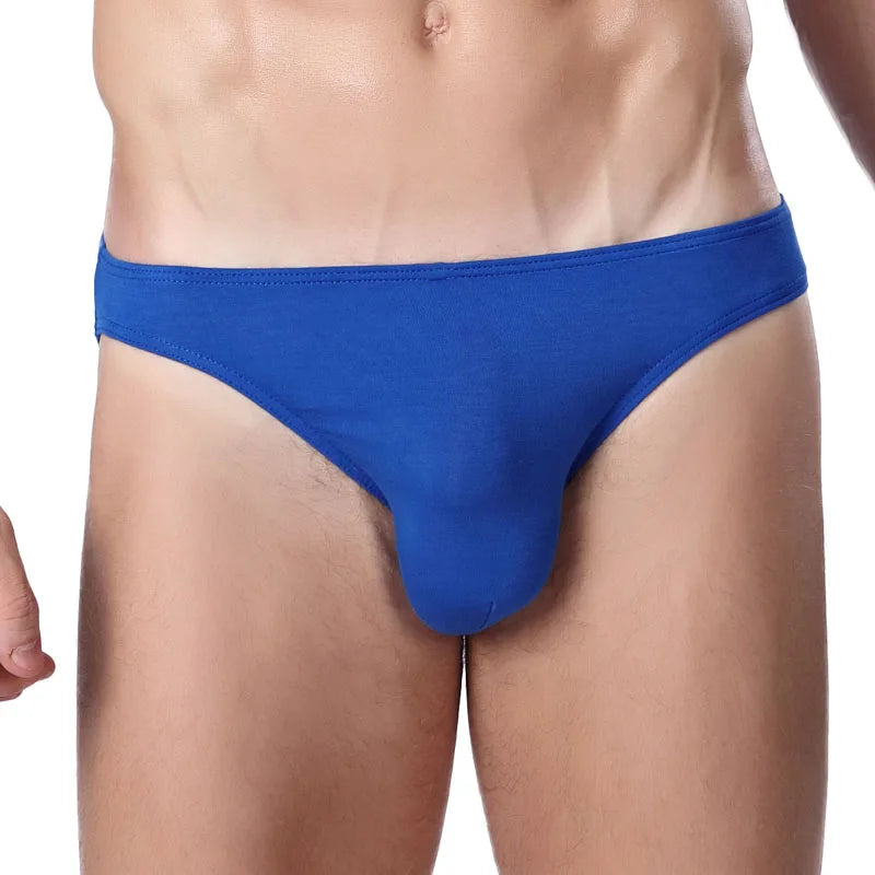Men's Underwear, Men's Small Triangle Briefs, U-Convex Thin Elastic Sexy Low-Waist Tight-Fitting Narrow-Edge Briefs