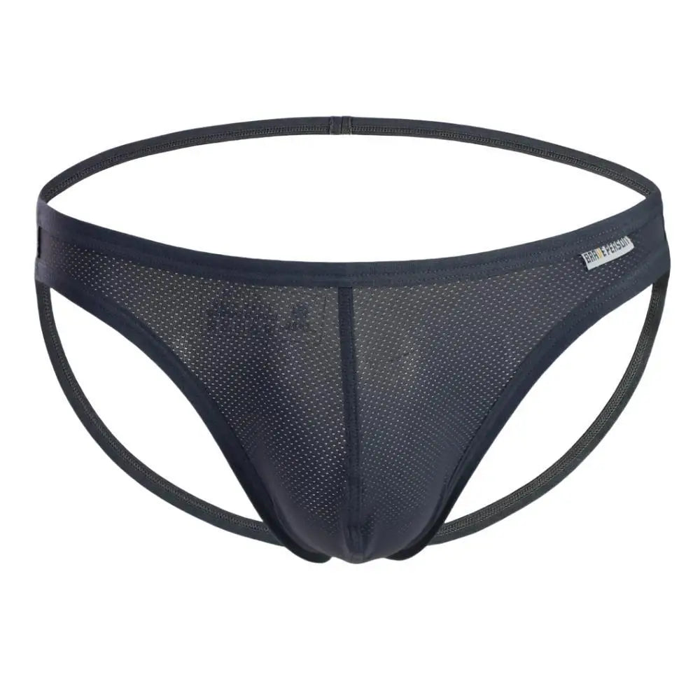 BRAVE PERSON Men's Sexy Briefs Nylon Men Underwear Briefs Soft Comfortable Exposed Buttocks Jockstrap Gay Underwear B1147