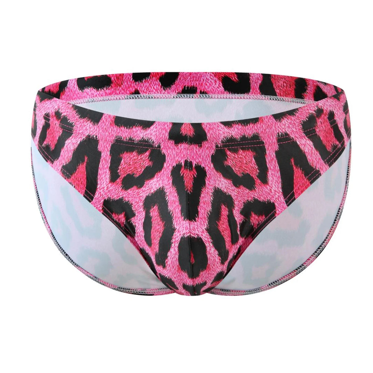 Men Sexy Swim Briefs Swimsuit Bikini Man Leopard Swimwear Swimming Trunks Bathing Suit Beachwear Sunbathing Shorts