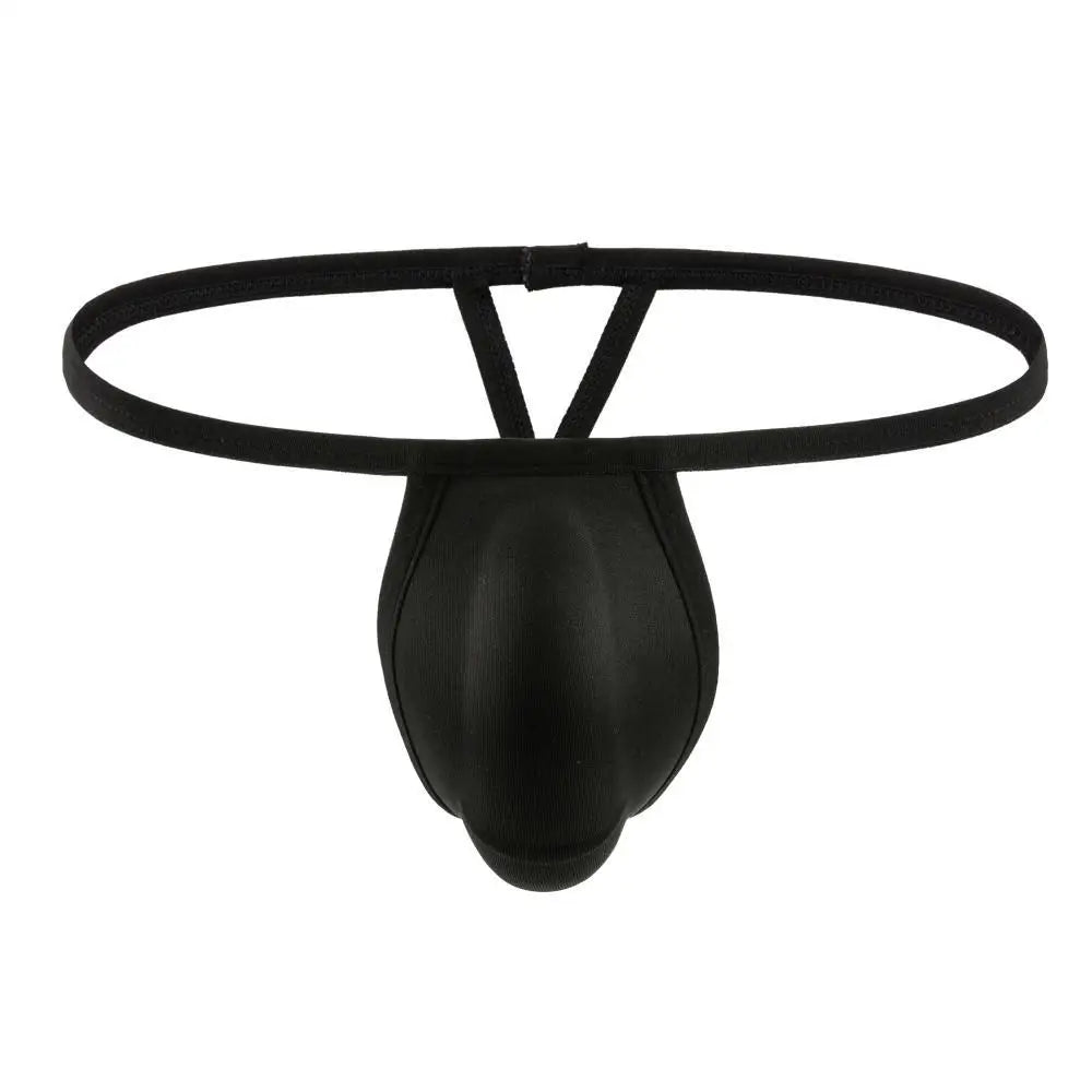 Men’s Padded Thong Briefs – Sponge Cup Support Underwear with T-Back