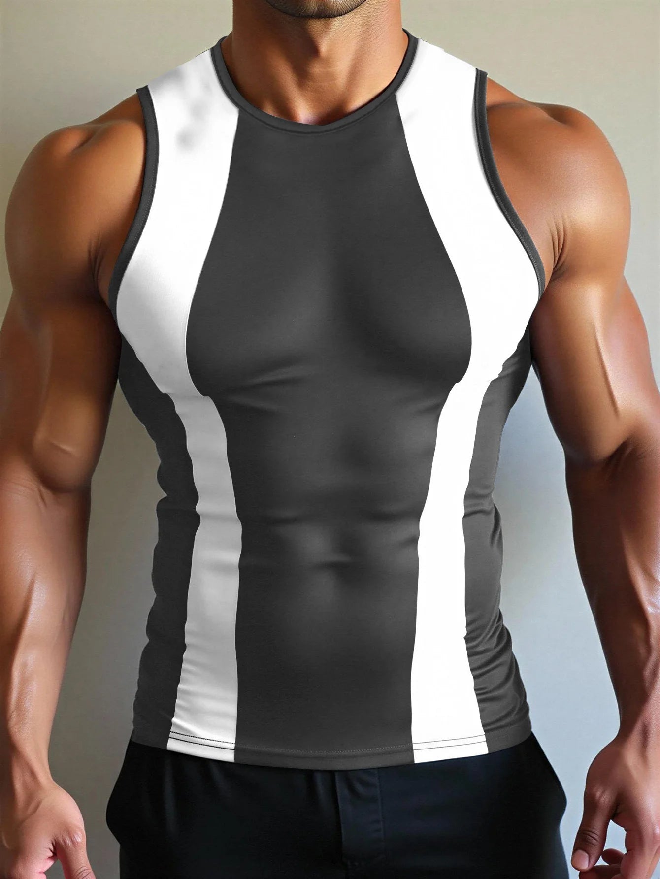 Men's Short Sleeve T-Shirt Vest Fashion Trend New Design High-Quality Top 2026 Year Men's Apparel Casual Wear