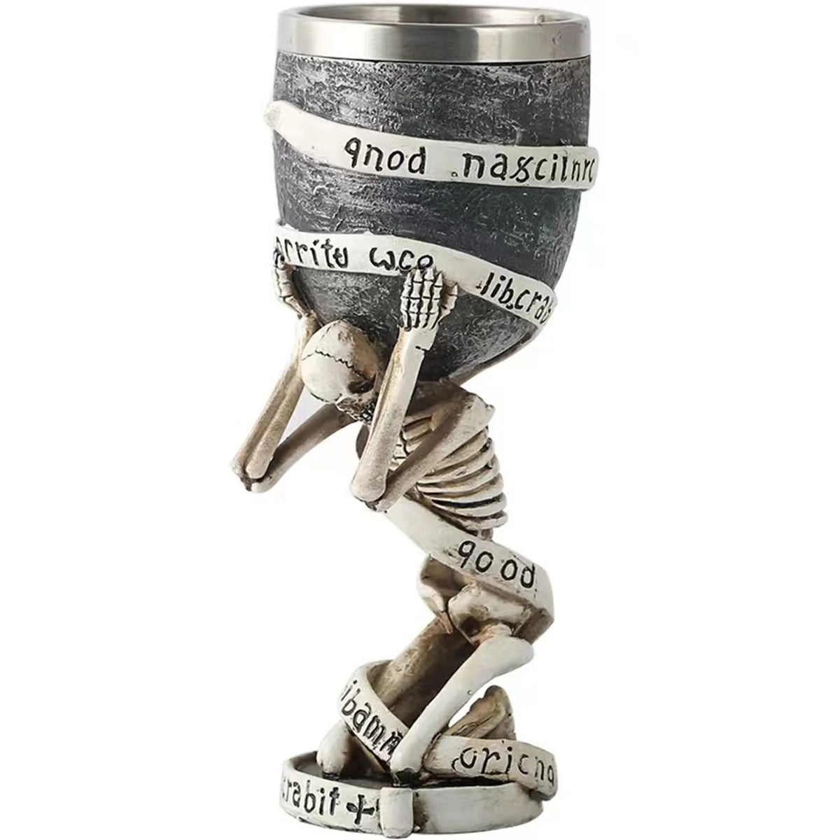 Horrible Gothic Stainless Resin Goblet Retro Wine Glass Cocktail Glasses Wolf Whiskey Cup Party Bar Drinkware FREE son