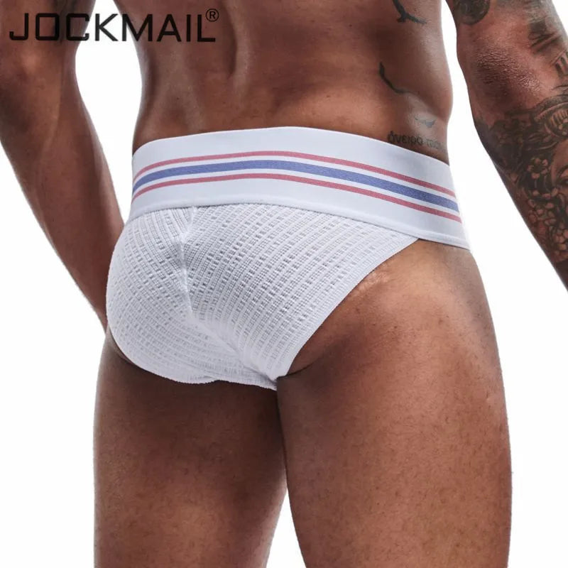 Men's JOCKMAIL JM364 - Old School Brief White