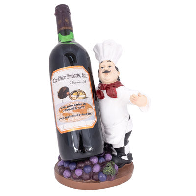 Chef with Grapes Wine Bottle Holder