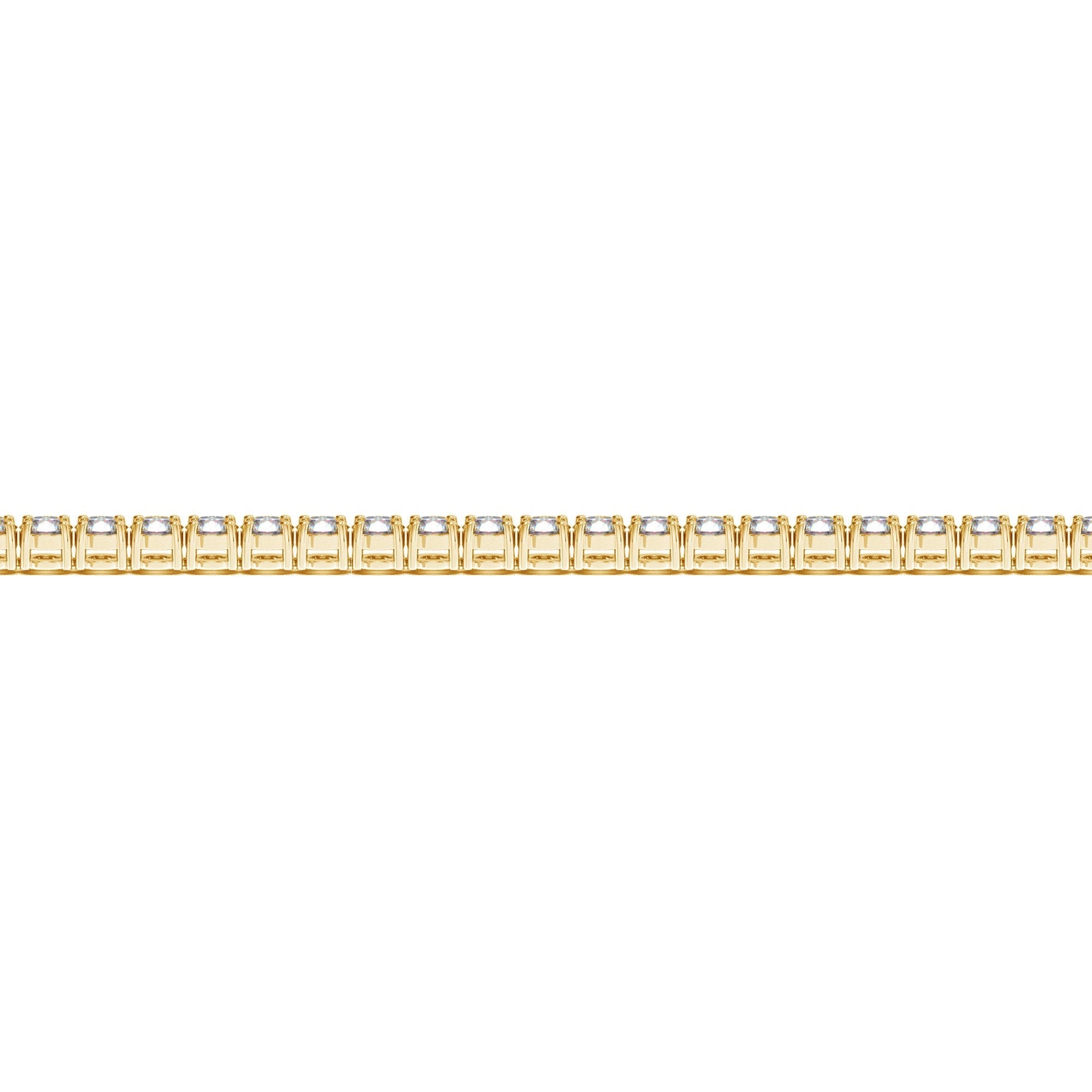 Lab Grown Round Diamond Tennis Bracelet in 14k Yellow Gold (4 cctw F/G VS2/SI1)