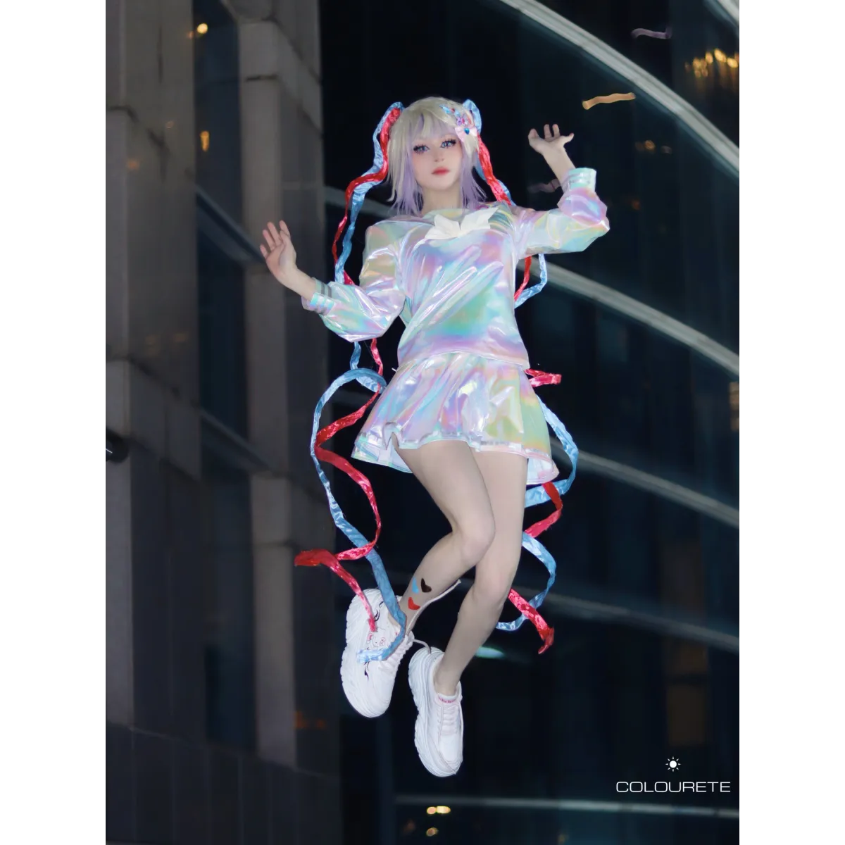 Needy Girl Overdose/Angel Carnival Party Costume - Laser JK Sailor Suit Halloween Cosplay