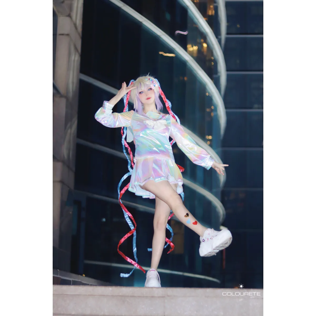 Needy Girl Overdose/Angel Carnival Party Costume - Laser JK Sailor Suit Halloween Cosplay