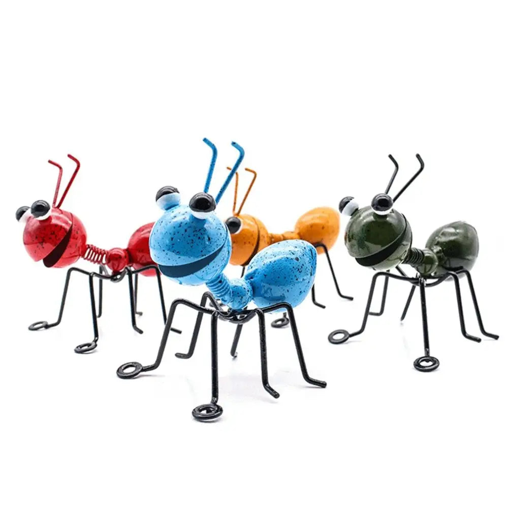 Ant Decor Outdoor Garden Cute Insect Metal Living Room Wall Art Sculptures Hang Home Decors Modern