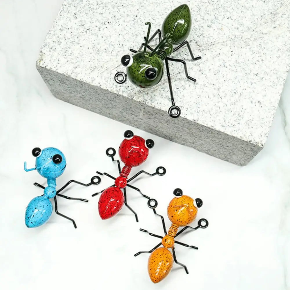 Ant Decor Outdoor Garden Cute Insect Metal Living Room Wall Art Sculptures Hang Home Decors Modern