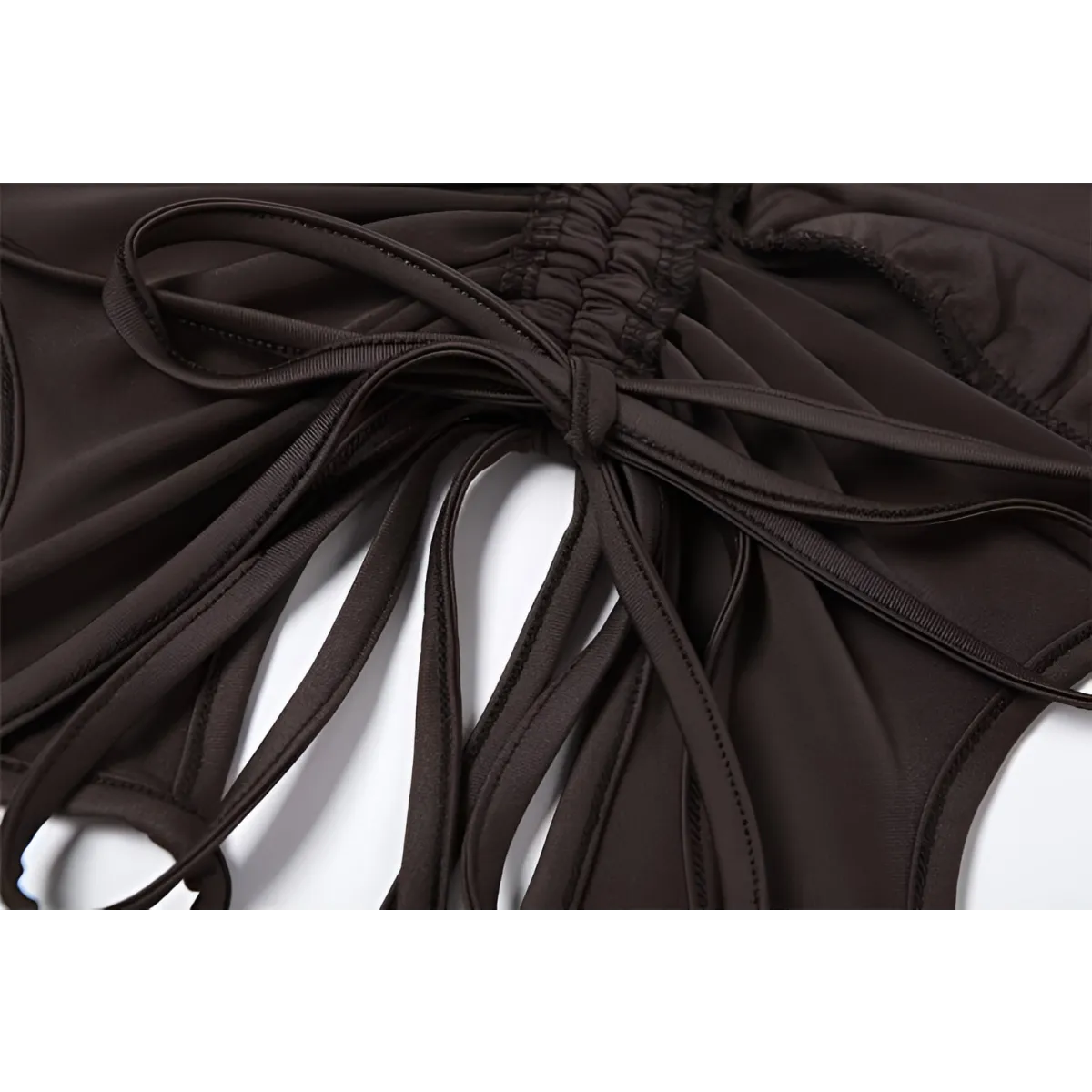 Backless Long Sleeve Crop Tops