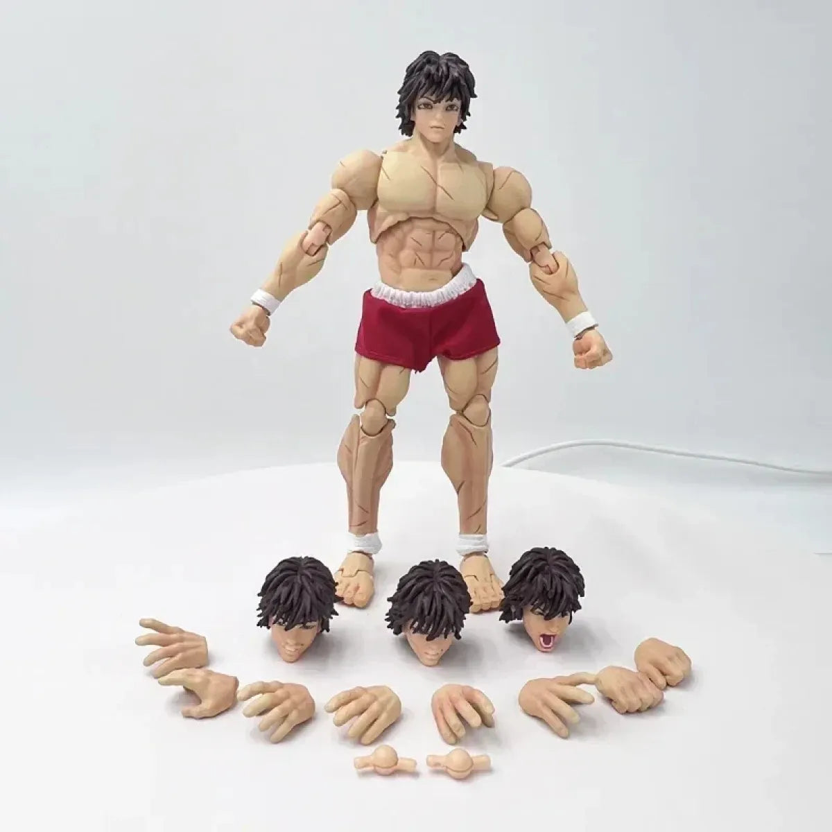 Baki Hanma 22cm Anime Figure with Pickle, Biscuit Oriba, and Kaoru Hanayama