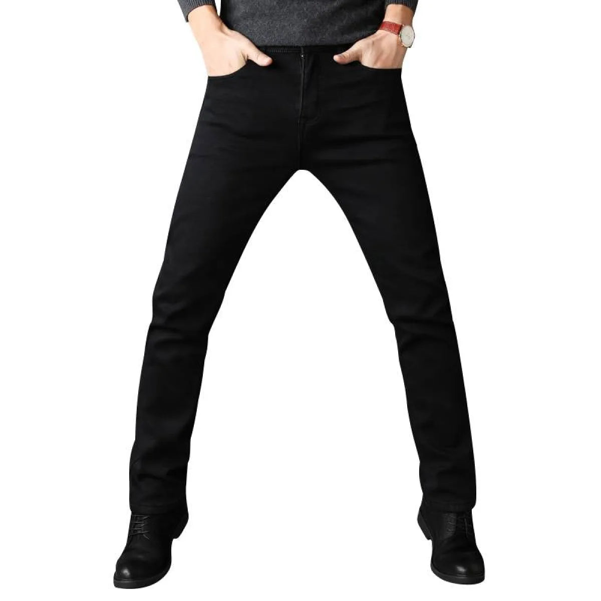 Men's Black Straight Pants