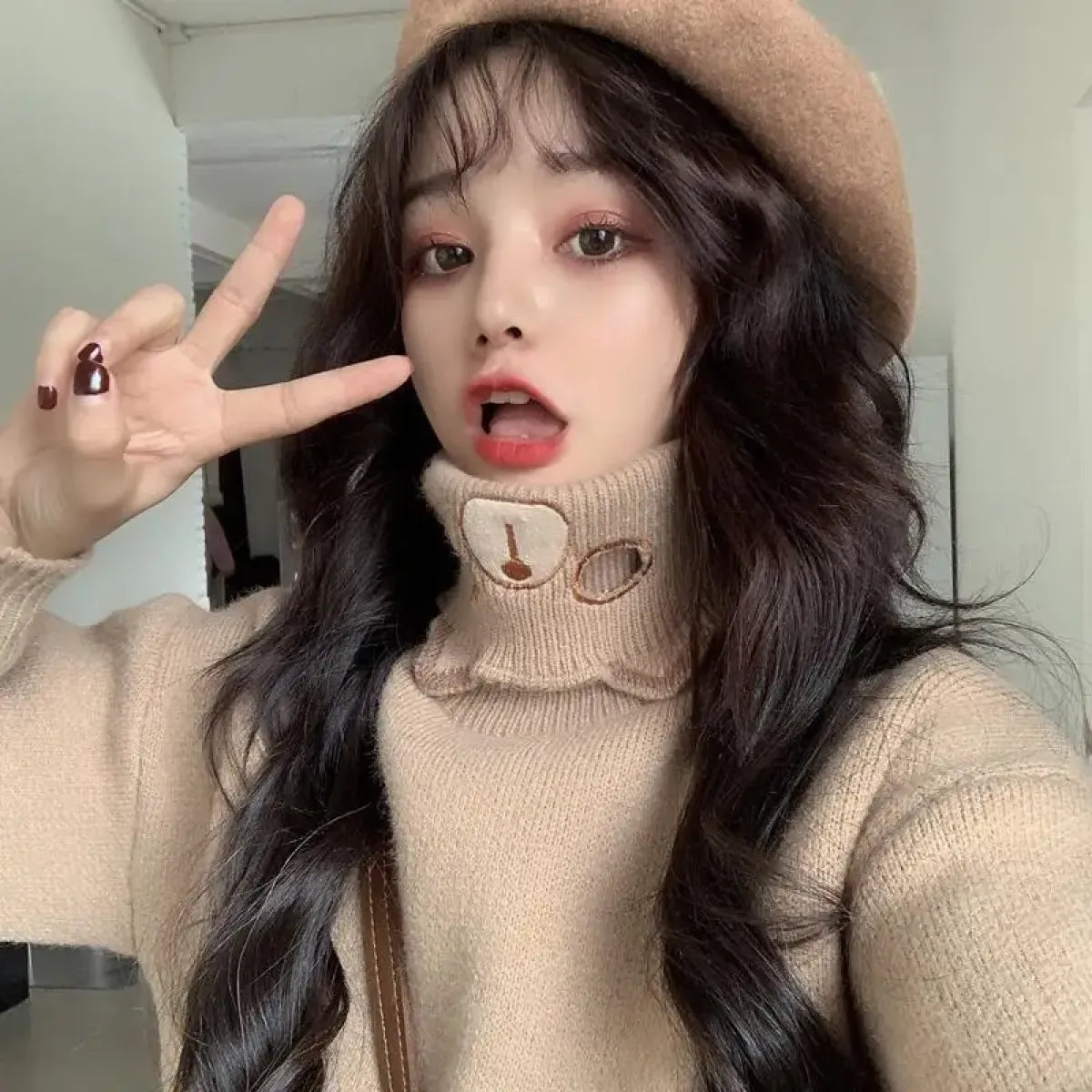 Kawaii Cat Paw Knit Sweater