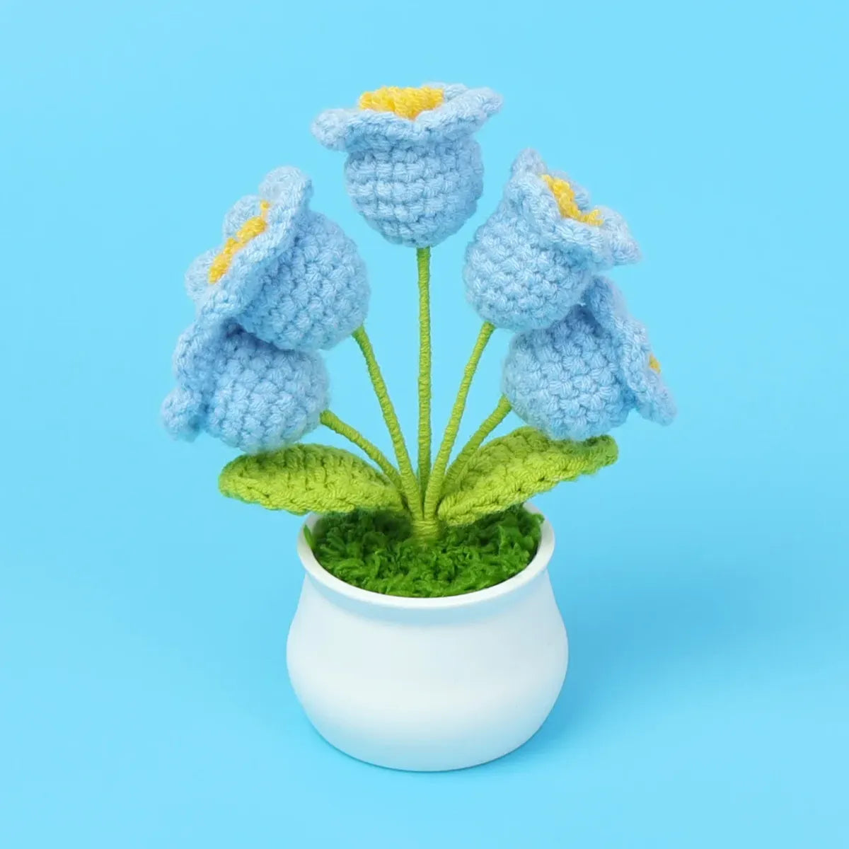 Handmade Crochet Lily Plush β Potted Flower Decor for Desk or Gift