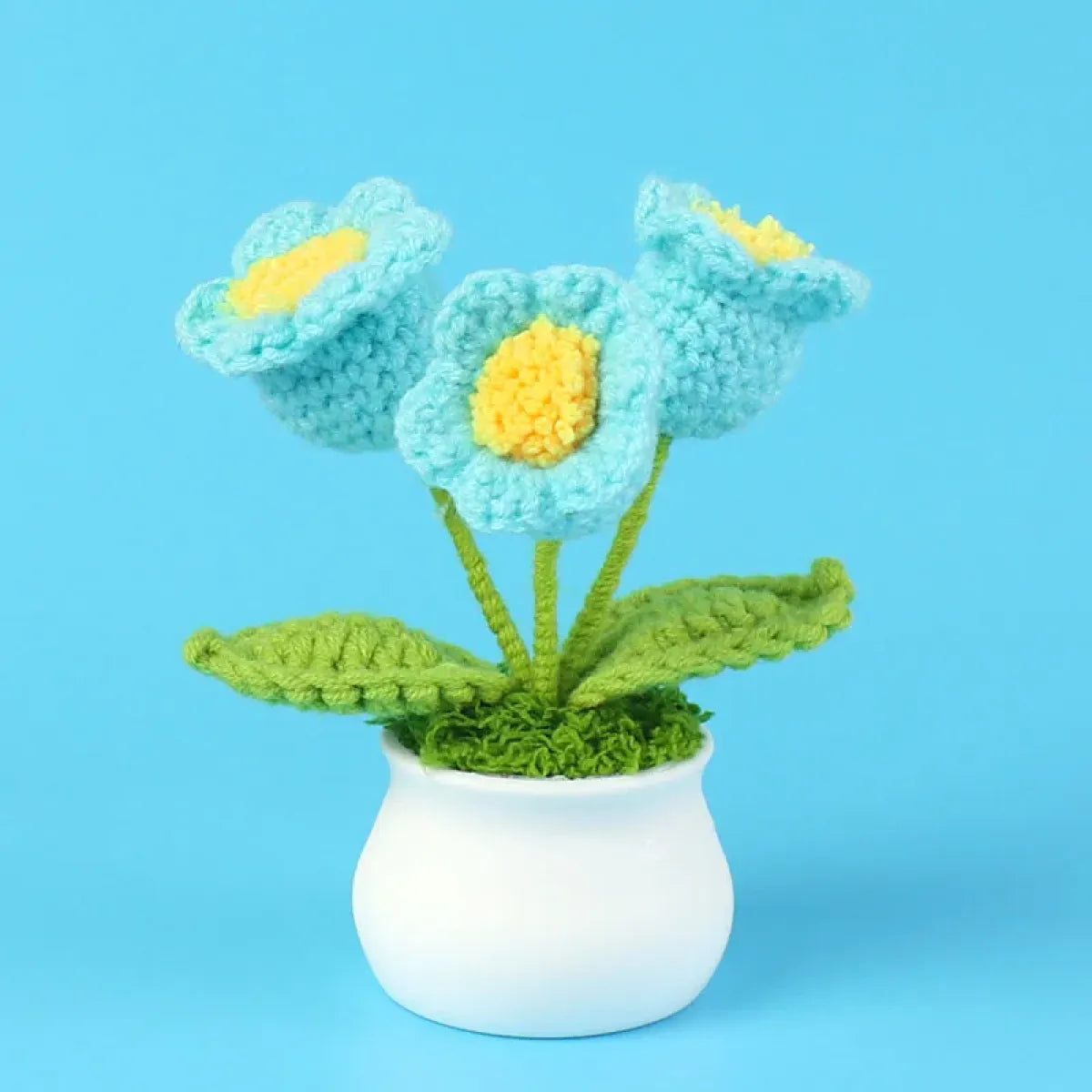 Handmade Crochet Lily Plush β Potted Flower Decor for Desk or Gift