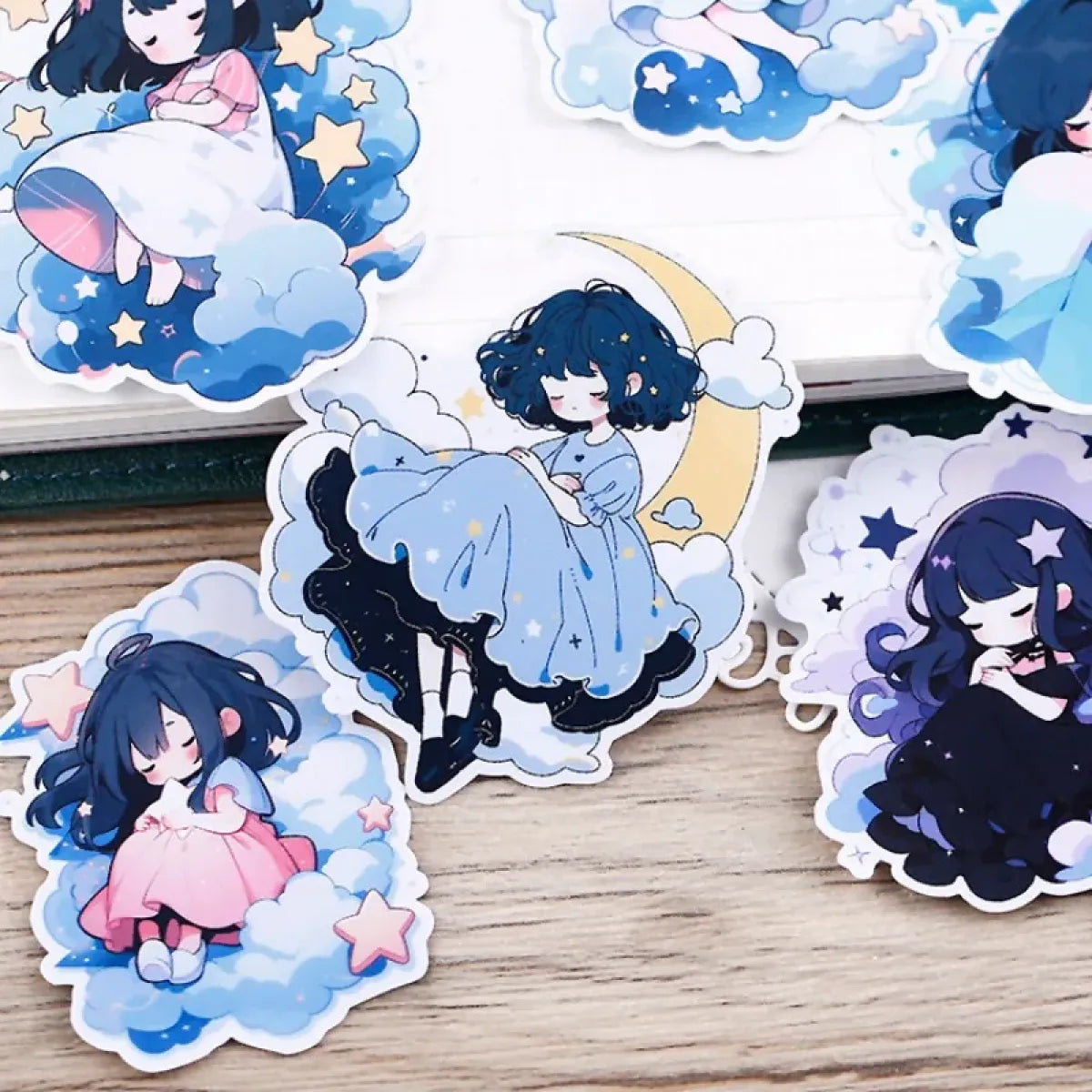 15pcs Cute Cartoon Journaling Stickers