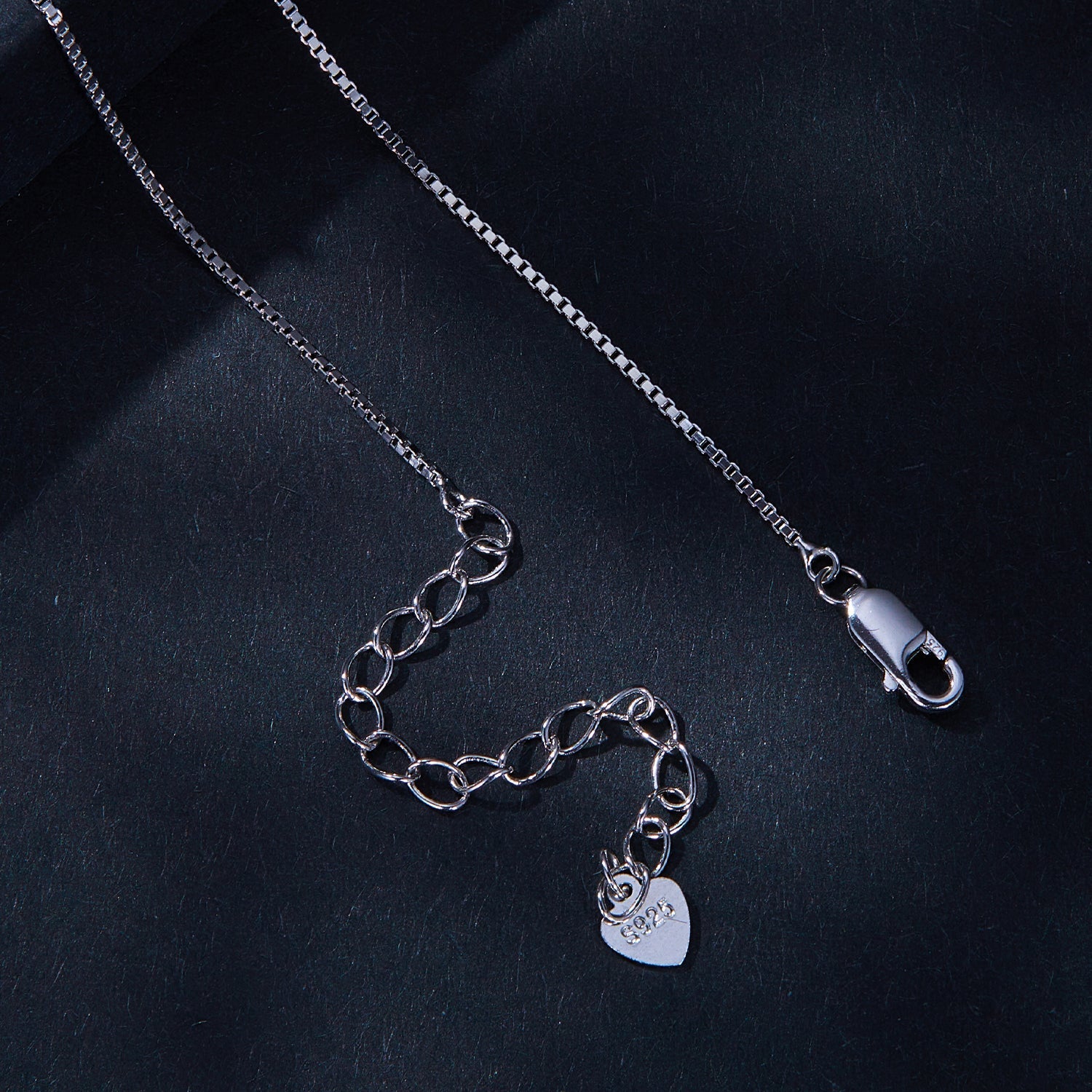 925 Sterling Silver Necklace with 1 Carat Moissanite - 400mm Length for Women