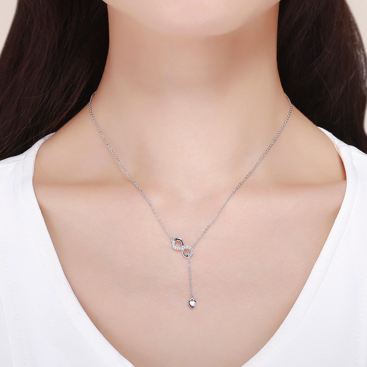 925 Sterling Silver Adjustable Necklace 38-45cm for Women