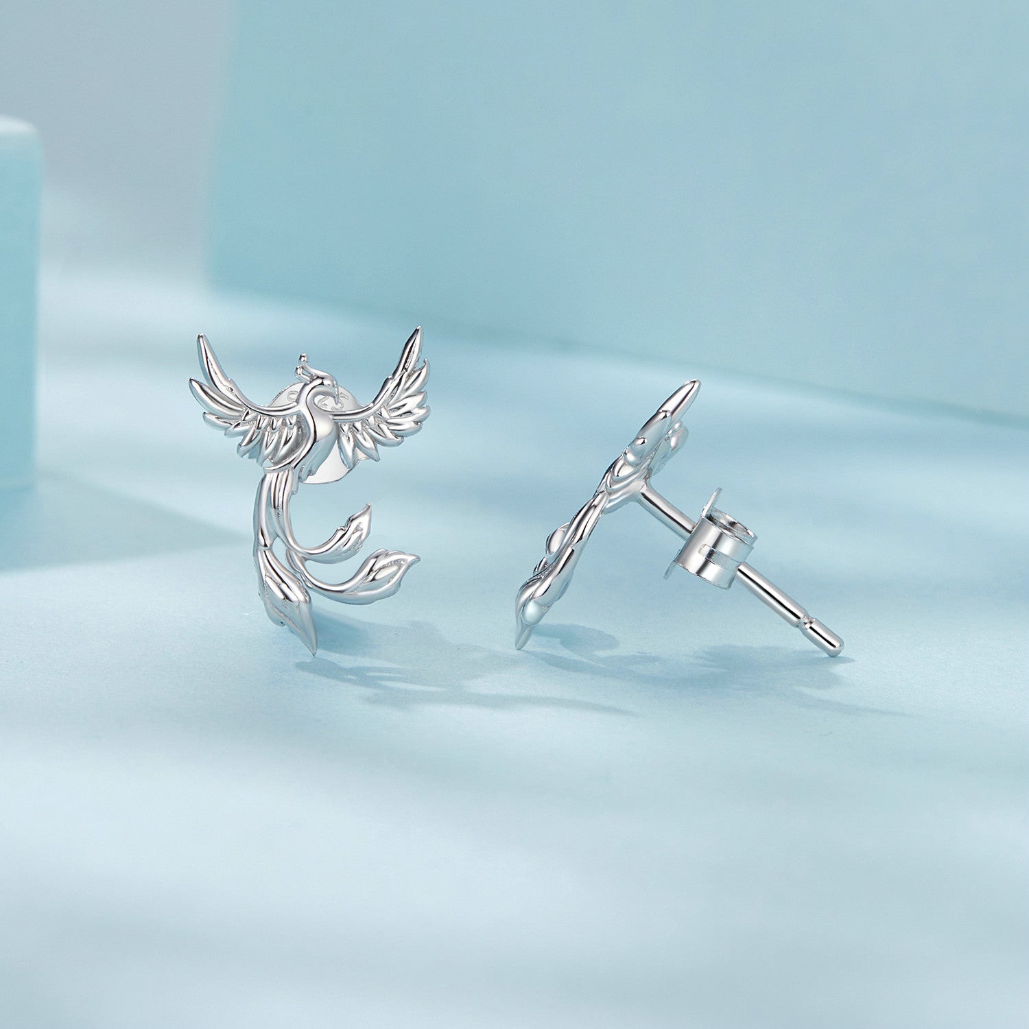 925 Sterling Silver Plated White Gold Earrings for Women