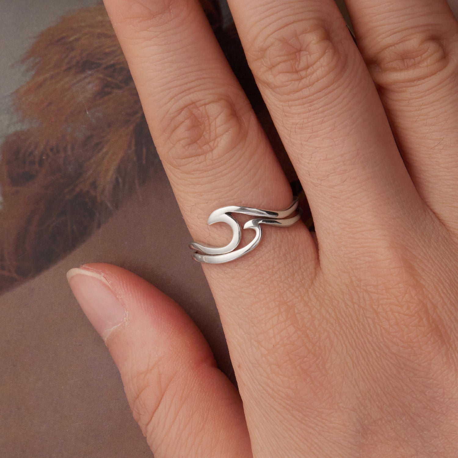 925 Sterling Silver Oxidized Ring for Men - Width 0.3-1.1cm