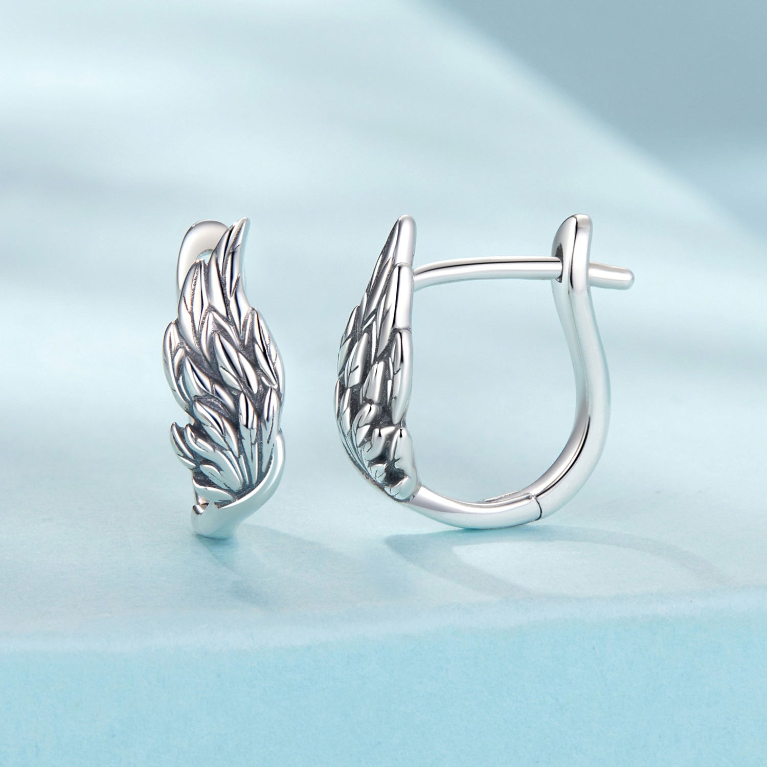 925 Sterling Silver Earrings with Oxidized Finish, 1.3x0.5cm for Women
