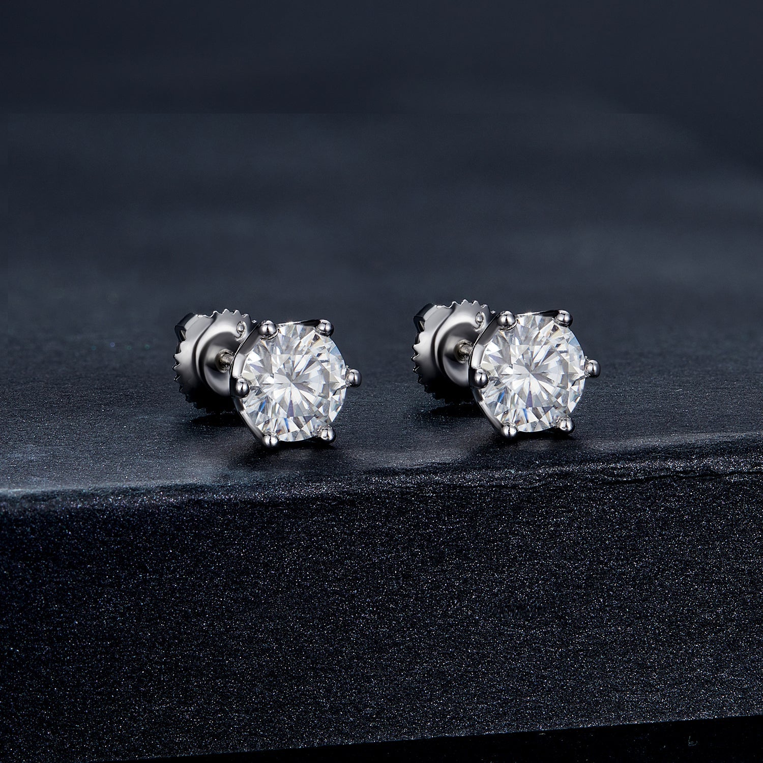 925 Sterling Silver Moissanite Earrings for Women