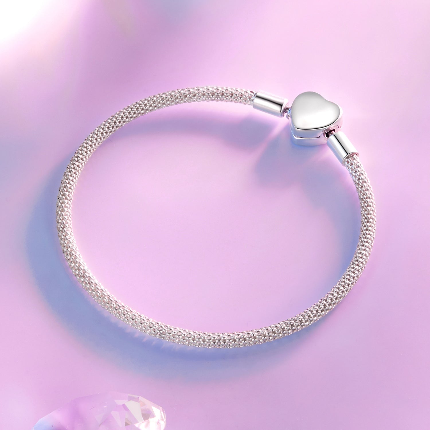 925 Sterling Silver Bracelet 17.0cm Inner Diameter for Women