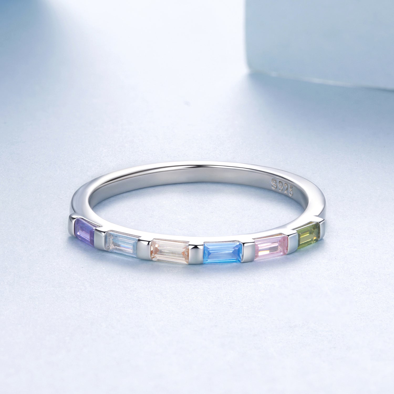 925 Sterling Silver CZ Pavé Setting Ring Size 6 for Women